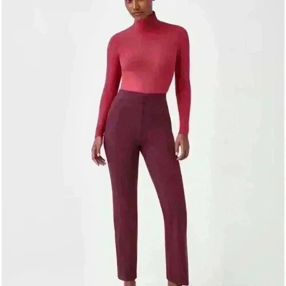 NWOT SPANXsmooth™ Ponte Kick Flare Pant 1X Petite - Chianti, Core Shaping - Picture 3 of 6